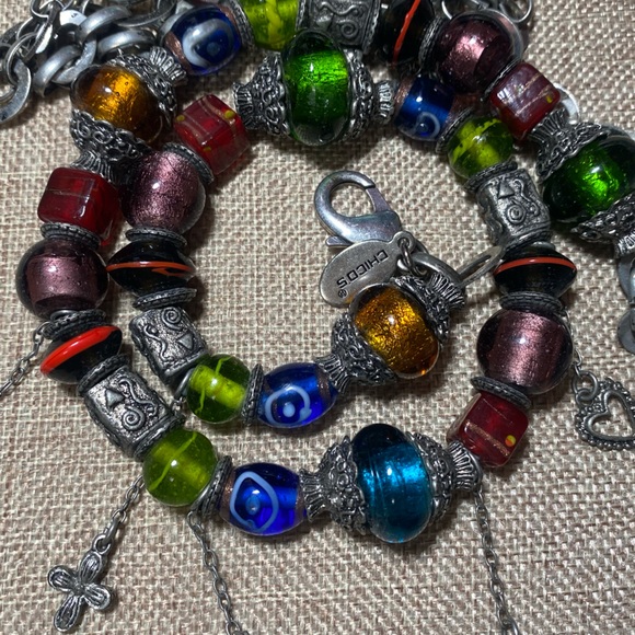 Chico's Lampwork Glass Chain Belt - Picture 7 of 8